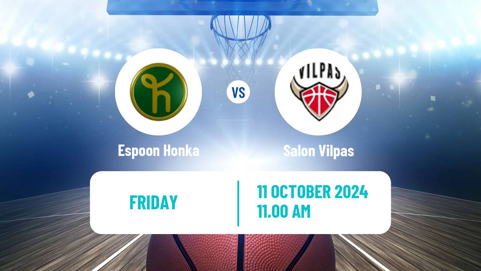 Basketball Finnish Korisliiga Espoon Honka - Salon Vilpas