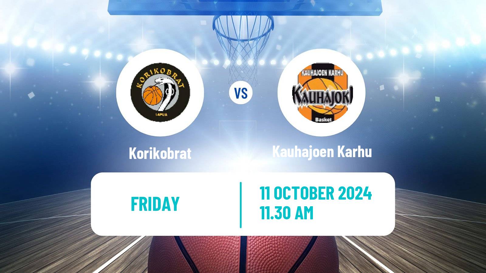 Basketball Finnish Korisliiga Korikobrat - Kauhajoen Karhu