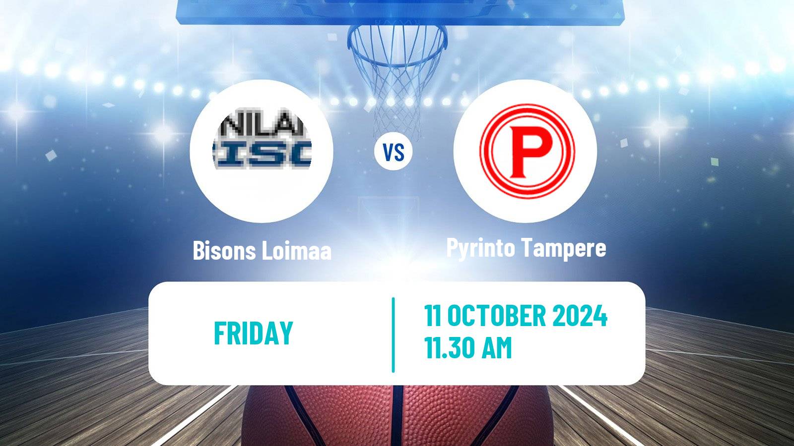 Basketball Finnish Korisliiga Bisons Loimaa - Pyrinto Tampere