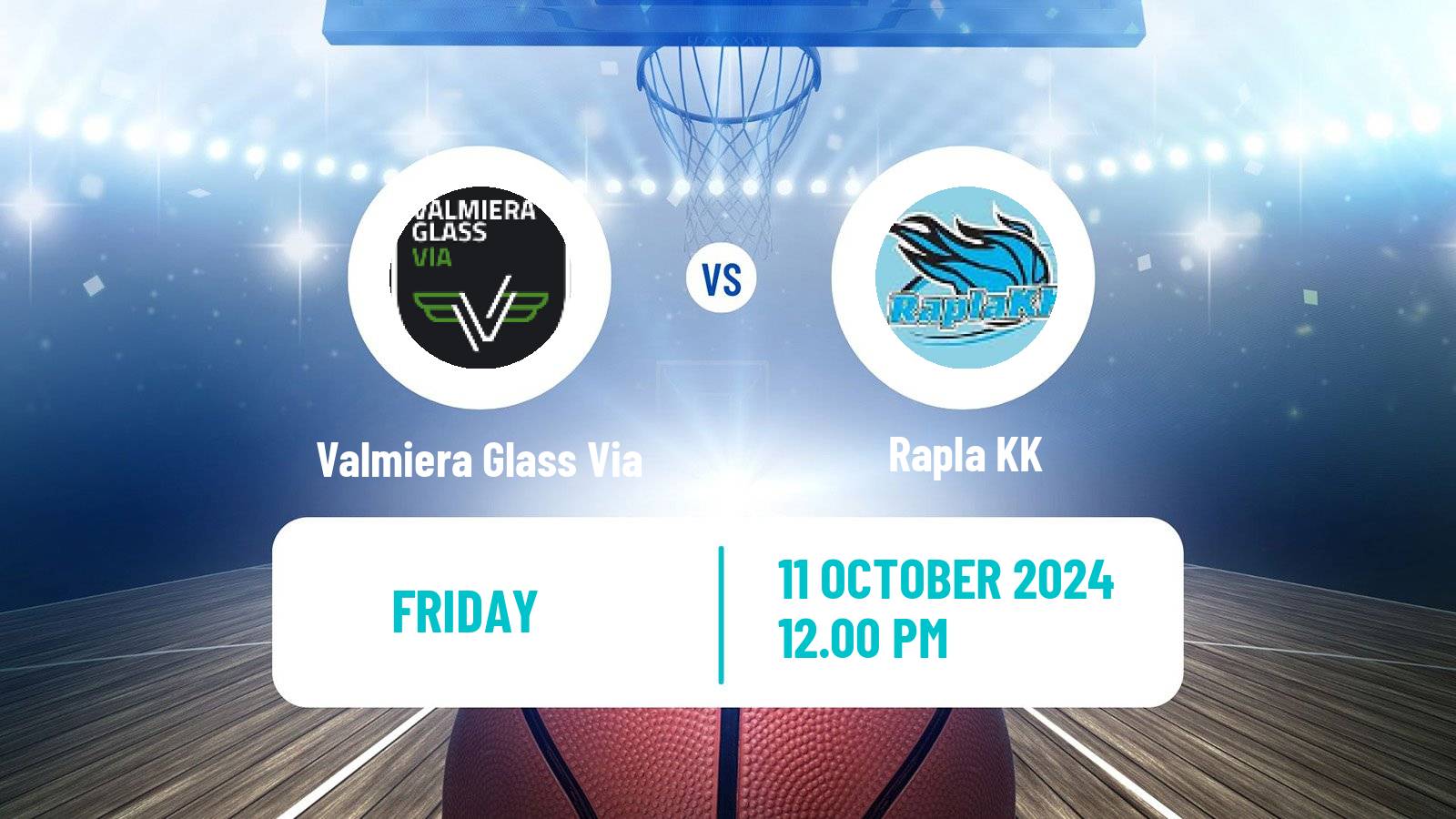 Basketball Estonian–Latvian Basketball League Valmiera Glass Via - Rapla