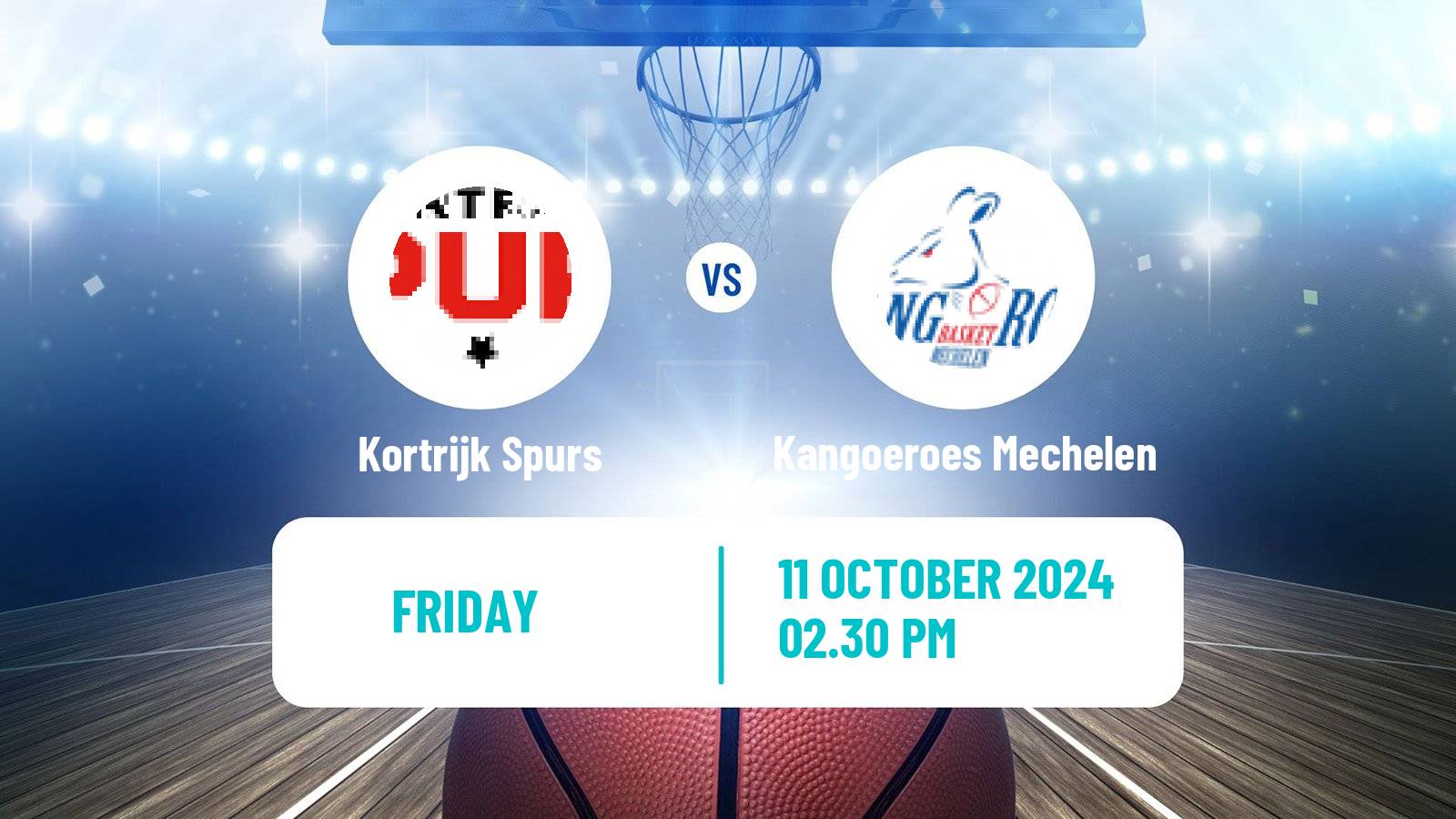 Basketball BNXT League Kortrijk Spurs - Kangoeroes Mechelen