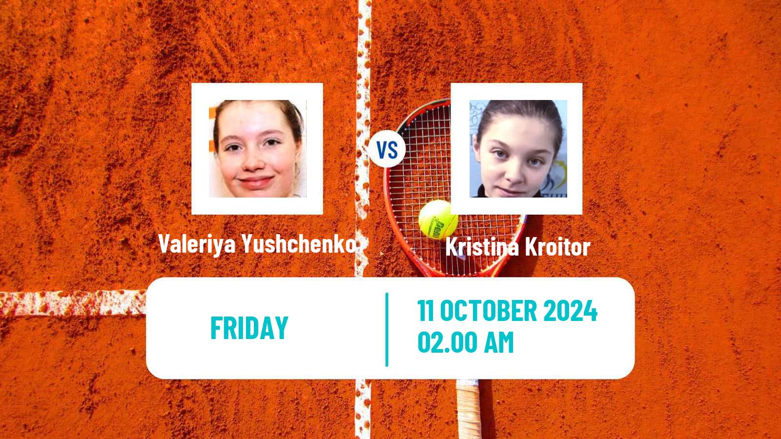 Tennis ITF W15 Tsaghkadzor Women Valeriya Yushchenko - Kristina Kroitor