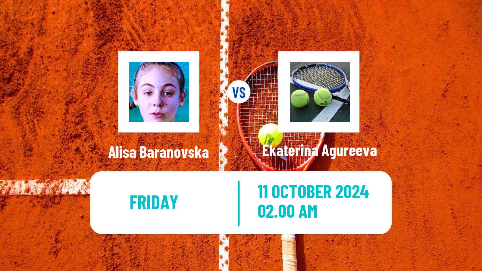 Tennis ITF W15 Tsaghkadzor Women Alisa Baranovska - Ekaterina Agureeva