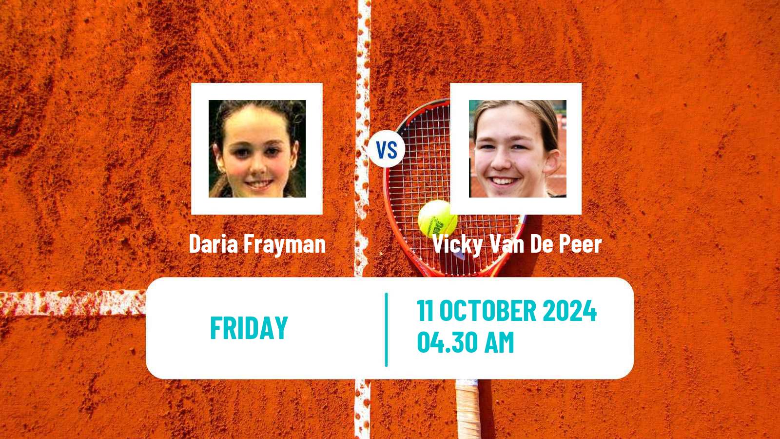 Tennis ITF W15 Monastir 39 Women Daria Frayman - Vicky Van De Peer