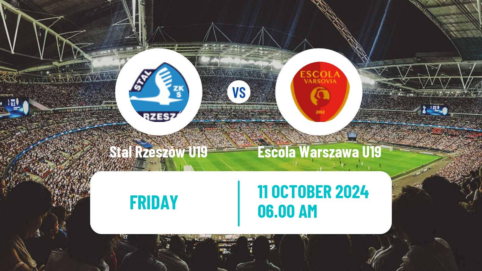 Soccer Polish Central Youth League Stal Rzeszów U19 - Escola Warszawa U19