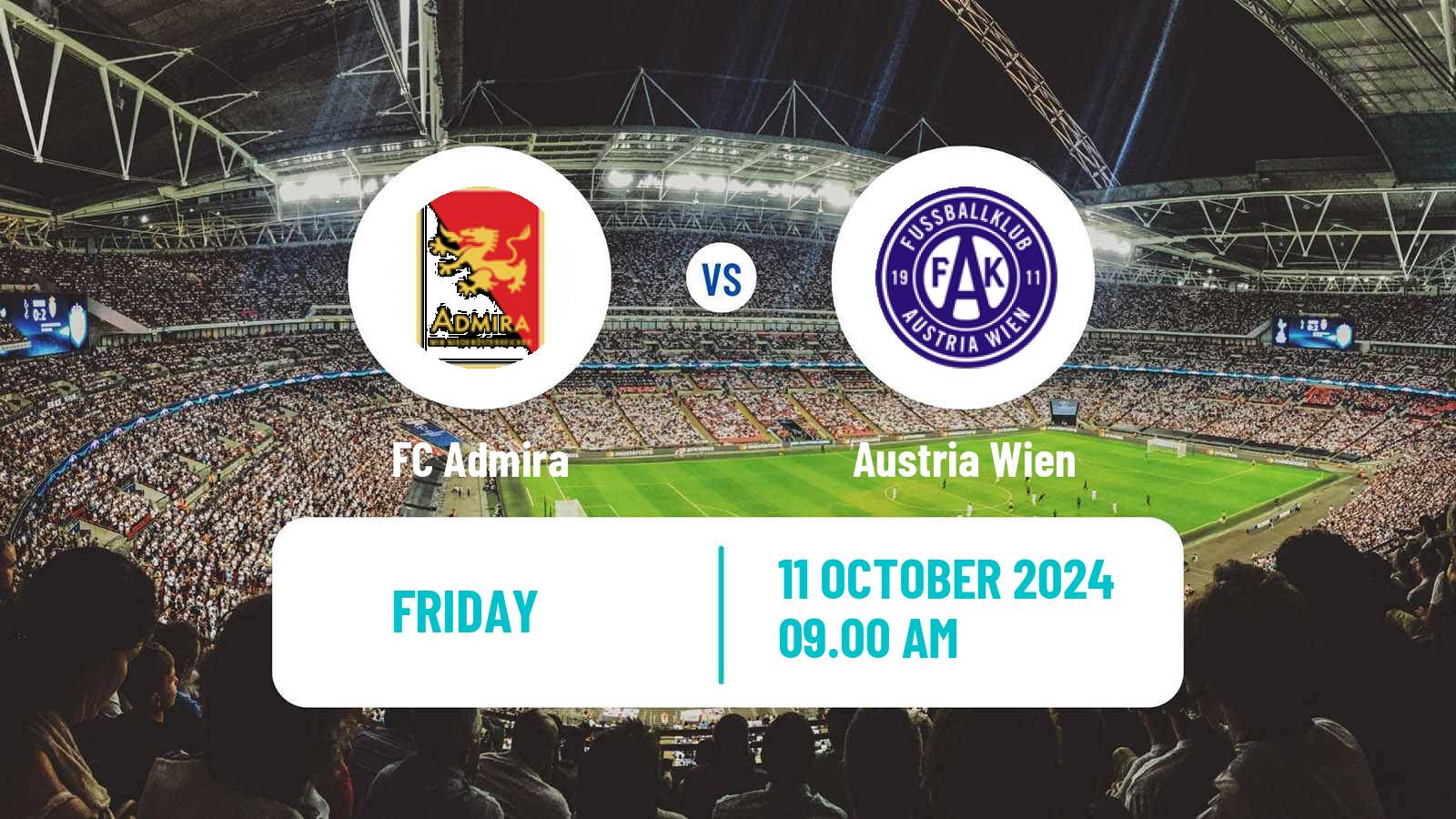 Soccer Club Friendly Admira - Austria Wien