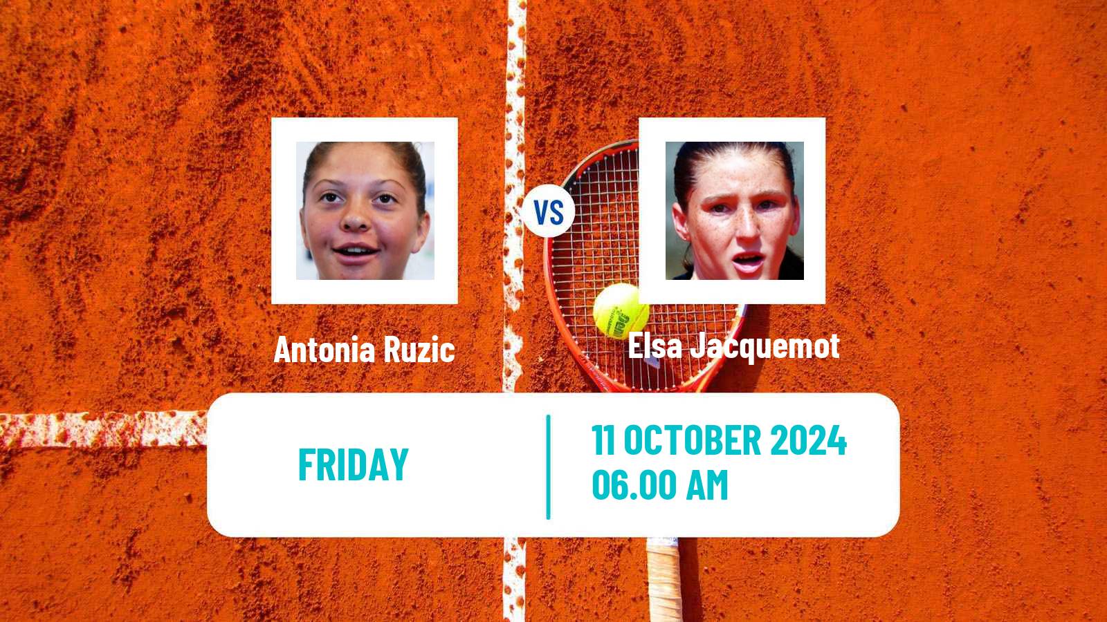 Tennis ITF W75 Bratislava Women Antonia Ruzic - Elsa Jacquemot