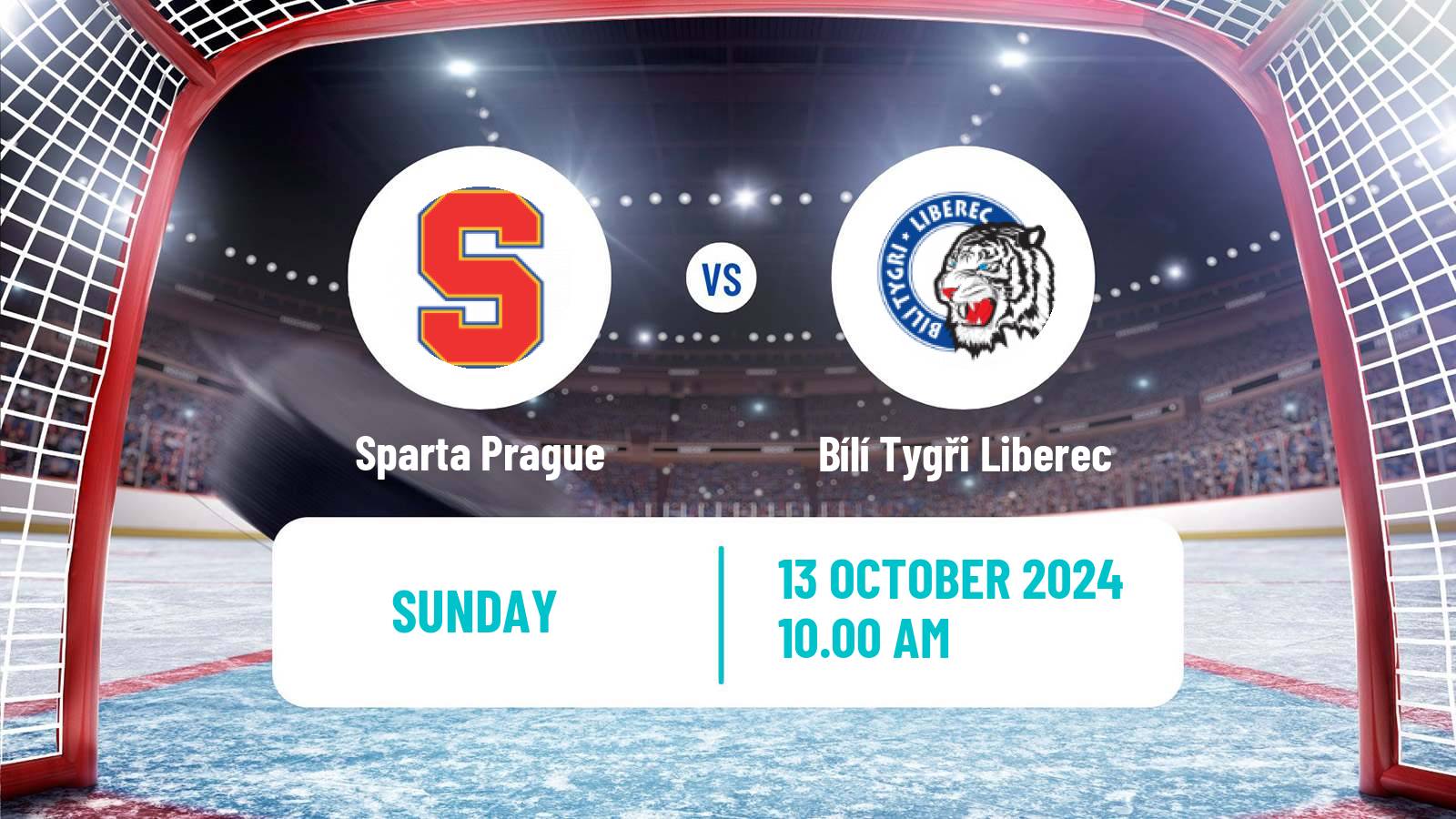 Hockey Czech Extraliga Sparta Prague - Bílí Tygři Liberec