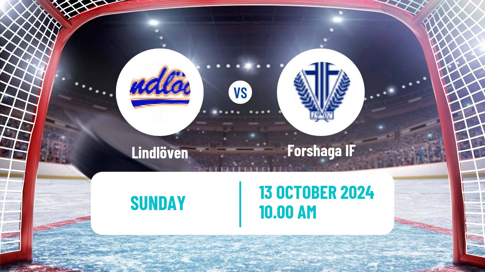 Hockey Swedish HockeyEttan Vastra Lindlöven - Forshaga