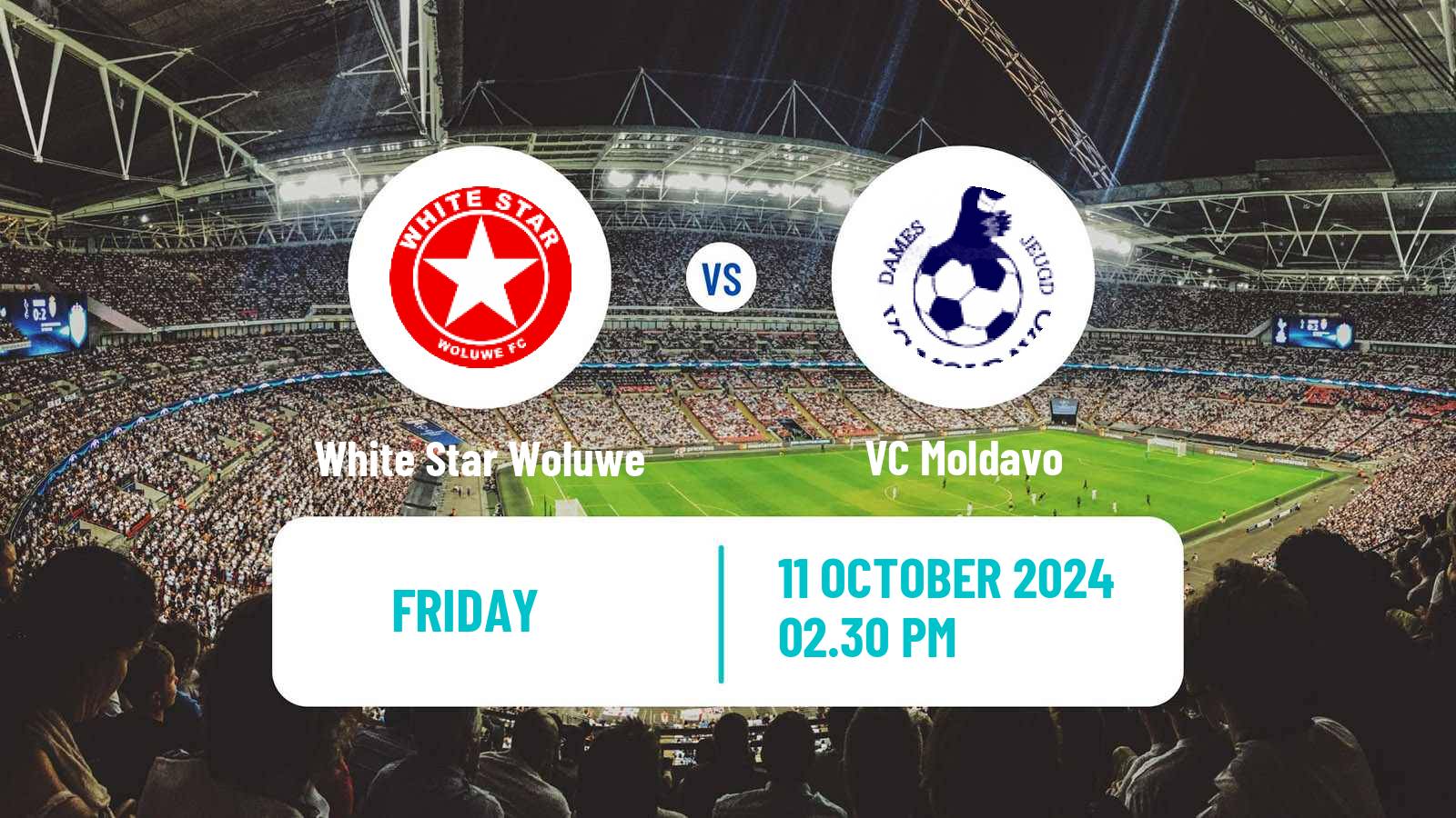 Soccer Belgian 1st National Women White Star Woluwe - Moldavo