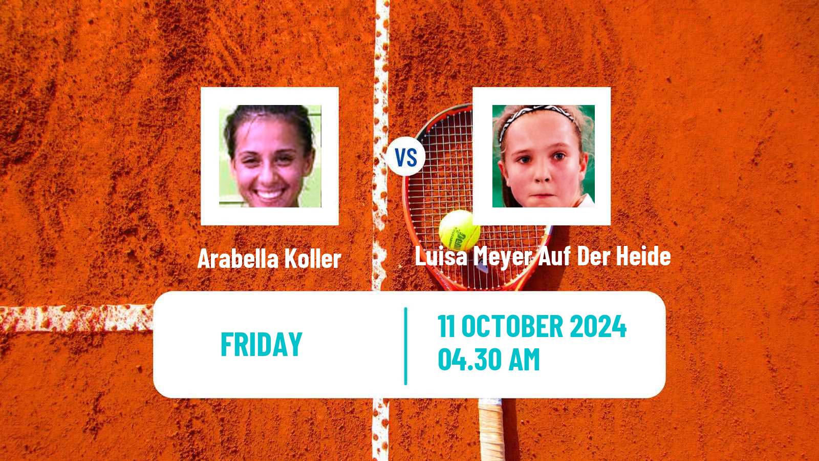 Tennis ITF W15 Monastir 39 Women Arabella Koller - Luisa Meyer Auf Der Heide