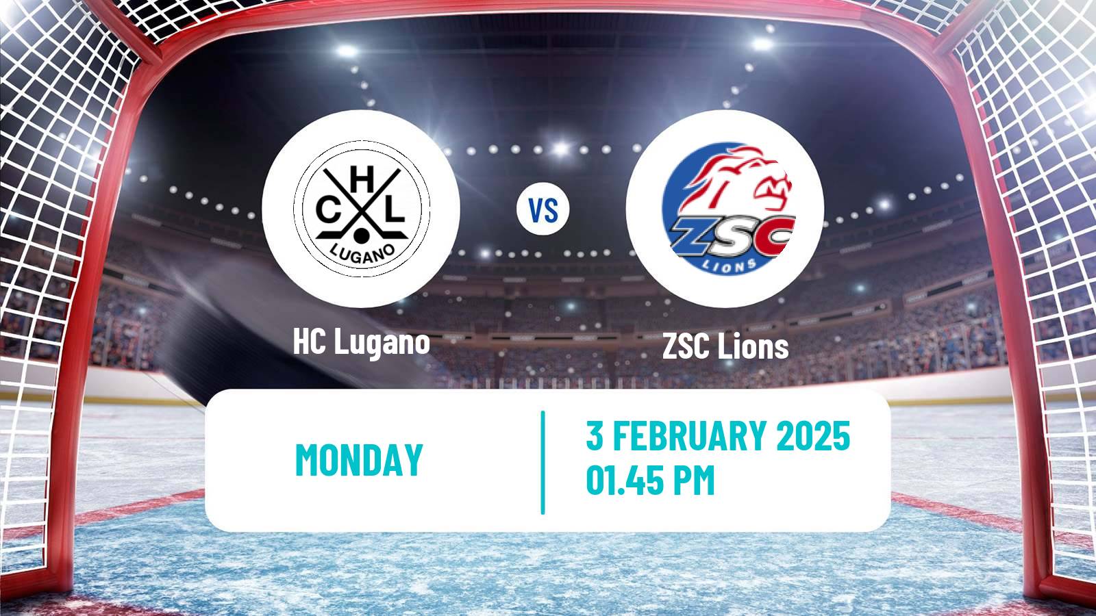 Hockey Swiss National League Hockey Lugano - ZSC Lions