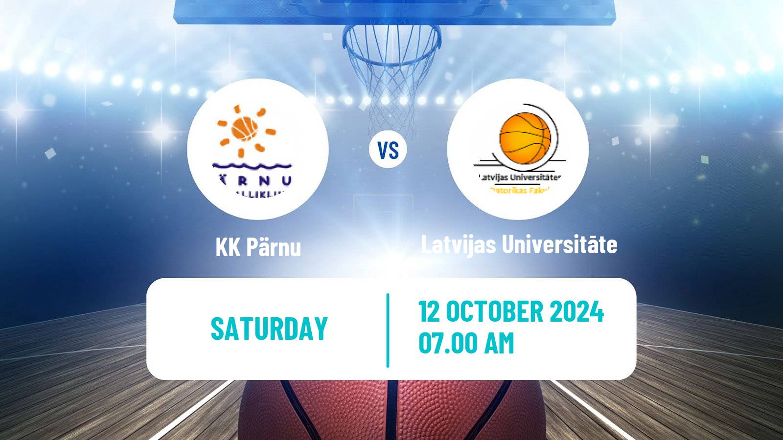 Basketball Estonian–Latvian Basketball League Pärnu - Latvijas Universitāte