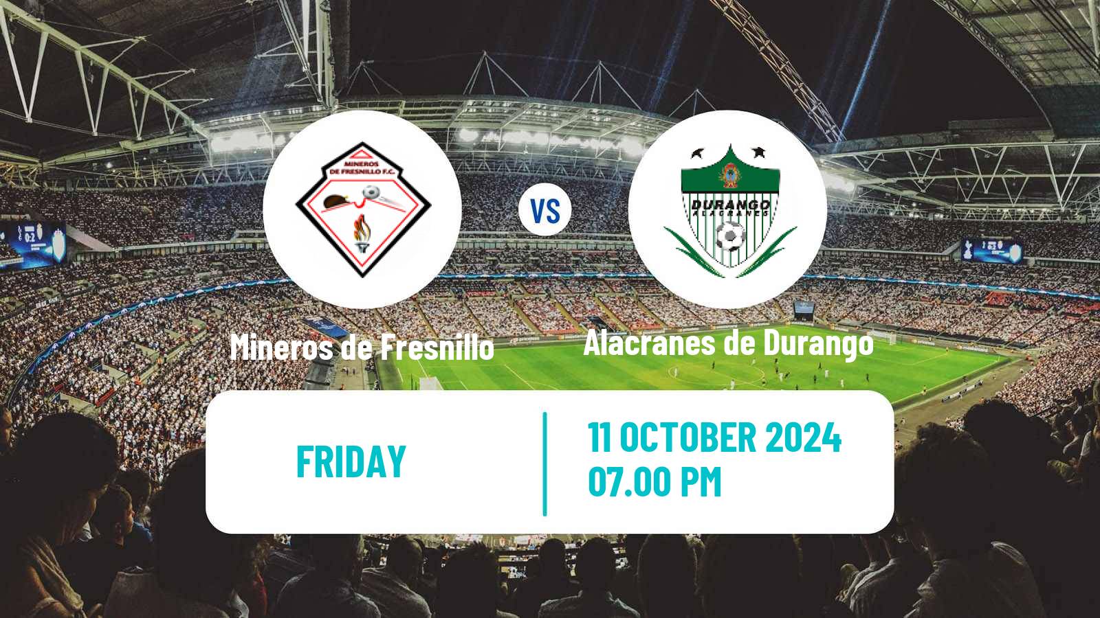 Soccer Mexican Liga Premier Serie A Mineros de Fresnillo - Alacranes de Durango