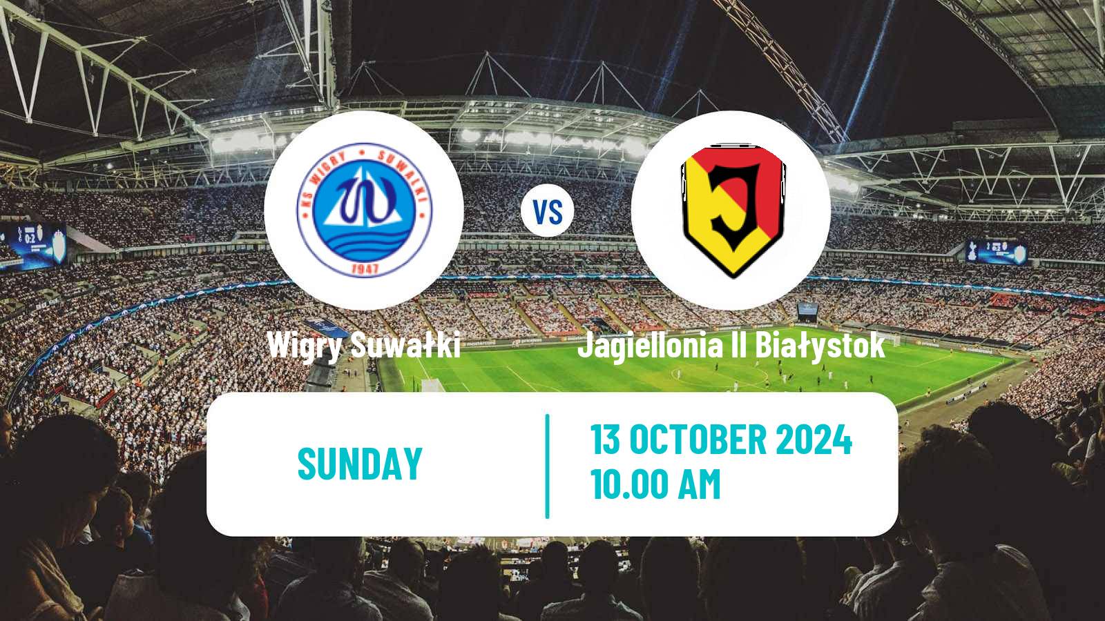 Soccer Polish Division 3 - Group I Wigry Suwałki - Jagiellonia II Białystok