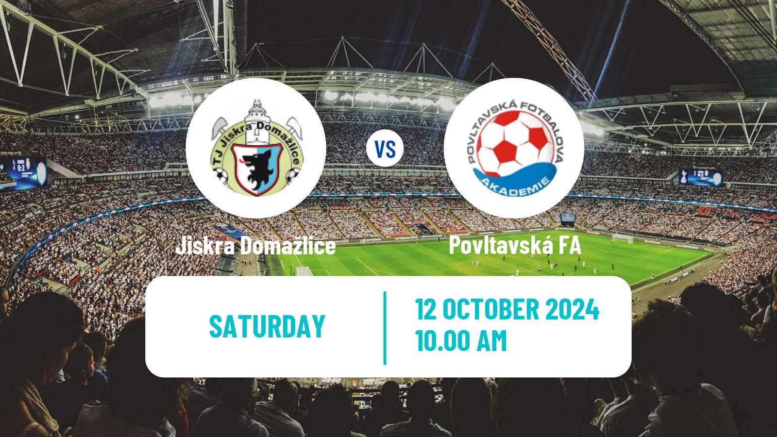 Soccer Czech CFL Group A Jiskra Domažlice - Povltavská FA