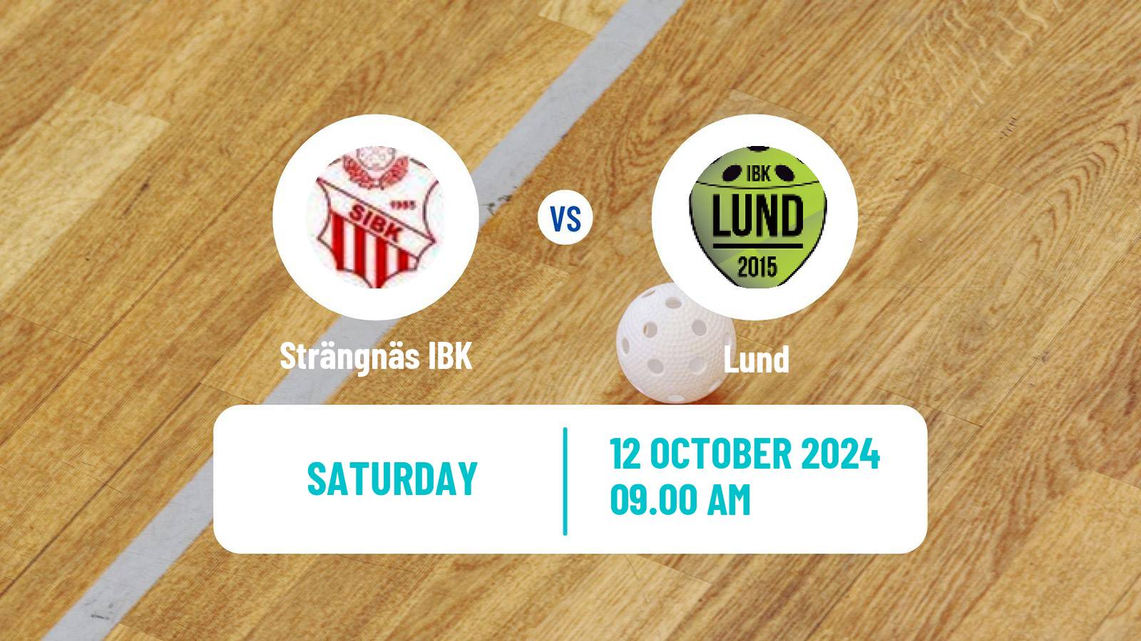 Floorball Swedish Allsvenskan Floorball Strängnäs IBK - Lund