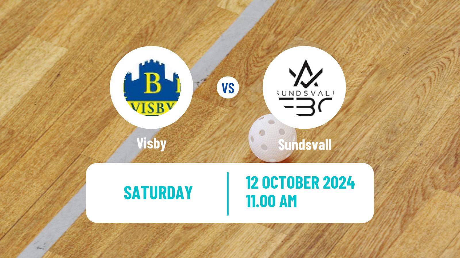 Floorball Swedish Allsvenskan Floorball Visby - Sundsvall