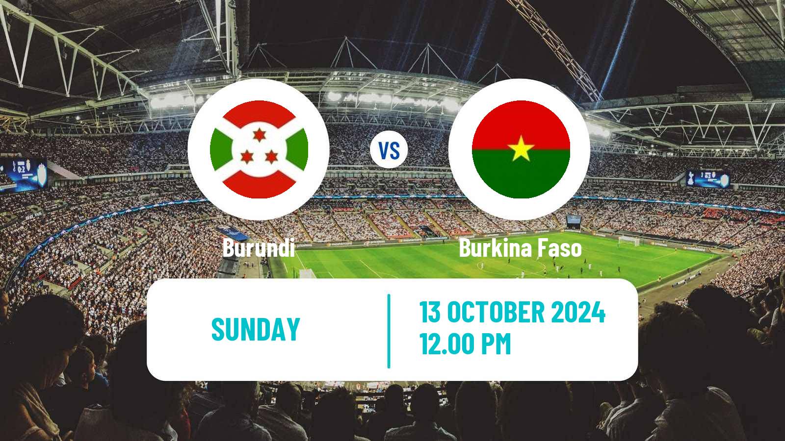 Soccer Africa Cup of Nations Burundi - Burkina Faso