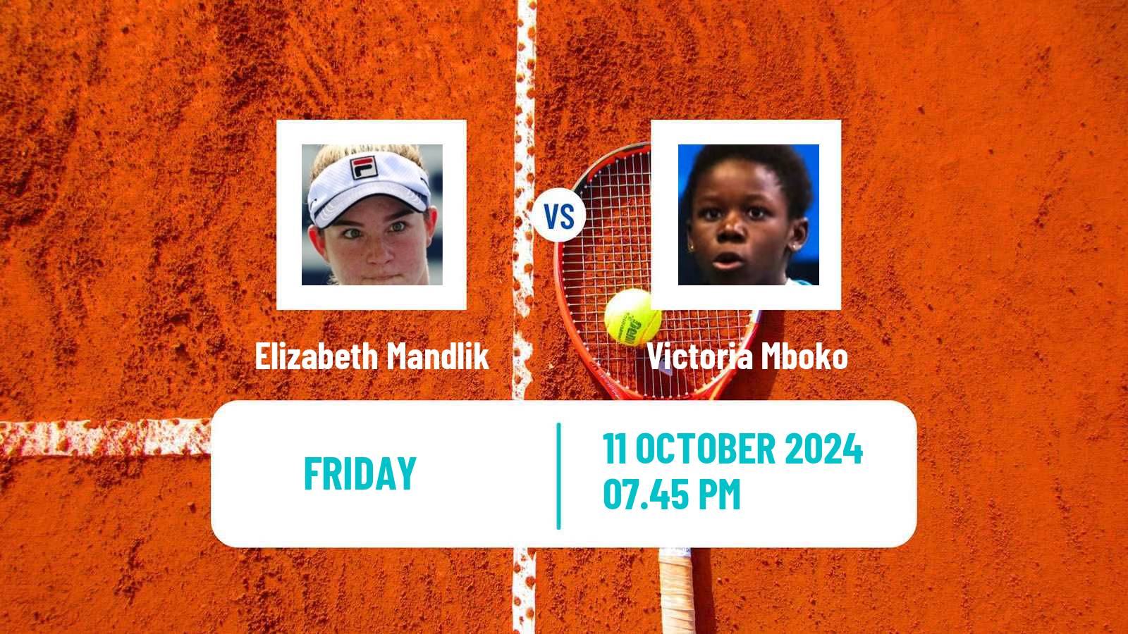 Tennis ITF W75 Edmond Women Elizabeth Mandlik - Victoria Mboko