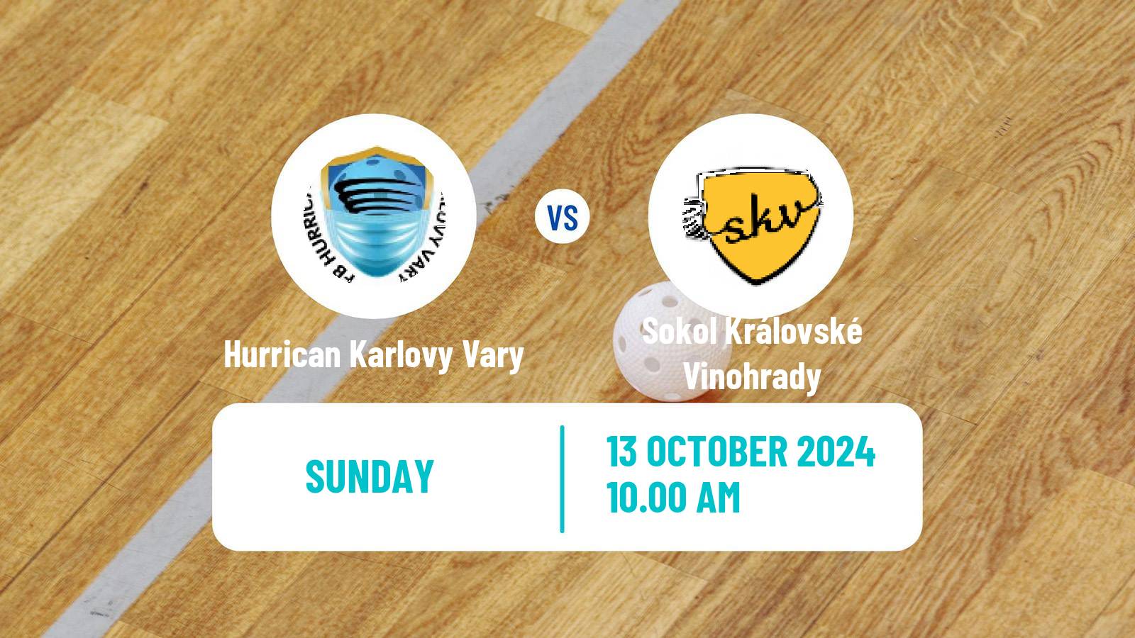 Floorball Czech Superliga Floorball Hurrican Karlovy Vary - Sokol Královské Vinohrady