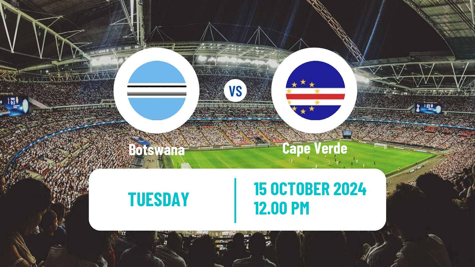 Soccer Africa Cup of Nations Botswana - Cape Verde