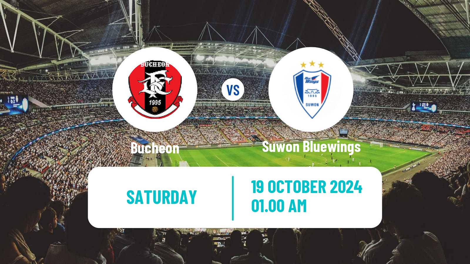 Soccer South Korean K-League 2 Bucheon - Suwon Bluewings