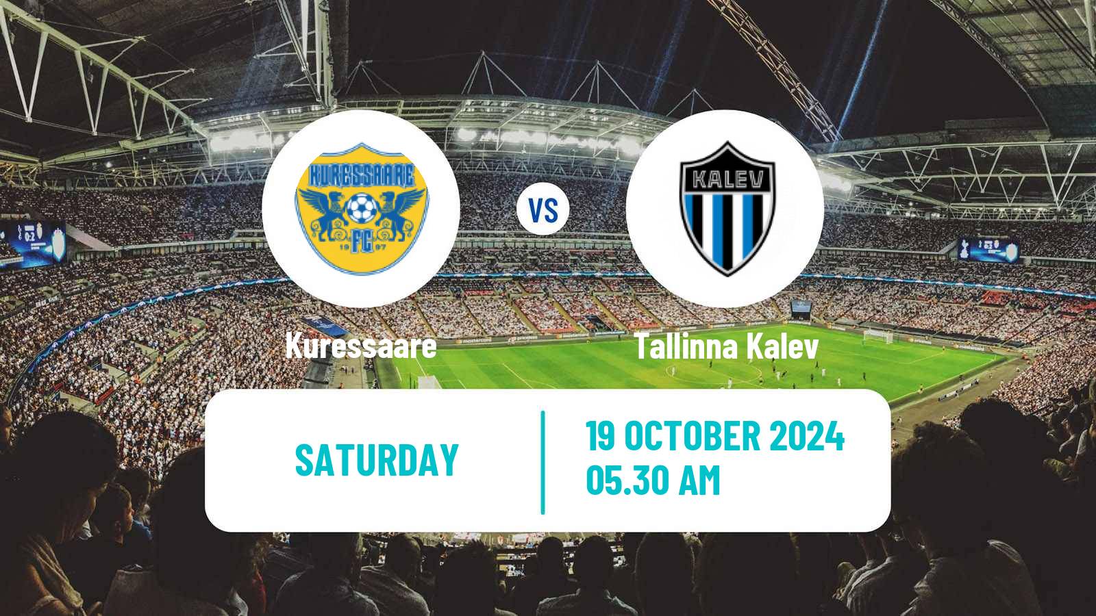 Soccer Estonian Meistriliiga Kuressaare - Tallinna Kalev