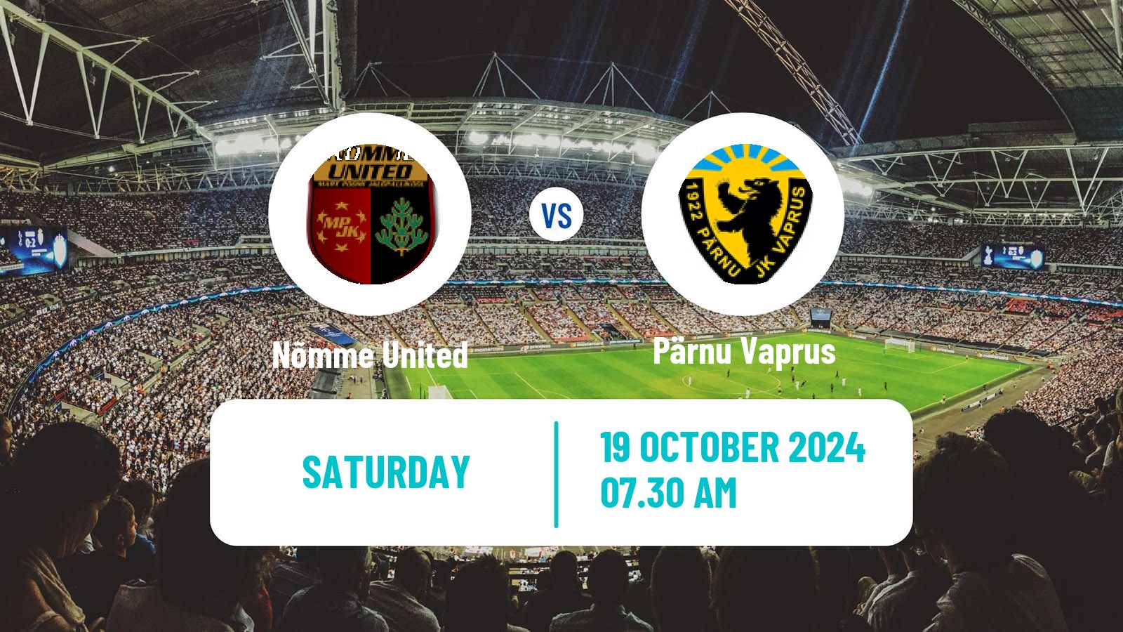 Soccer Estonian Meistriliiga Nõmme United - Pärnu Vaprus