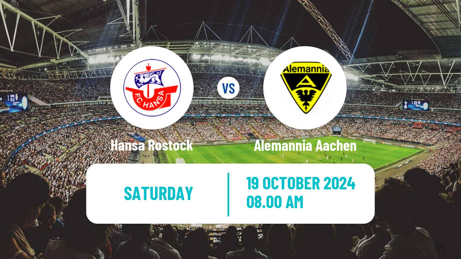 Soccer German 3 Bundesliga Hansa Rostock - Alemannia Aachen