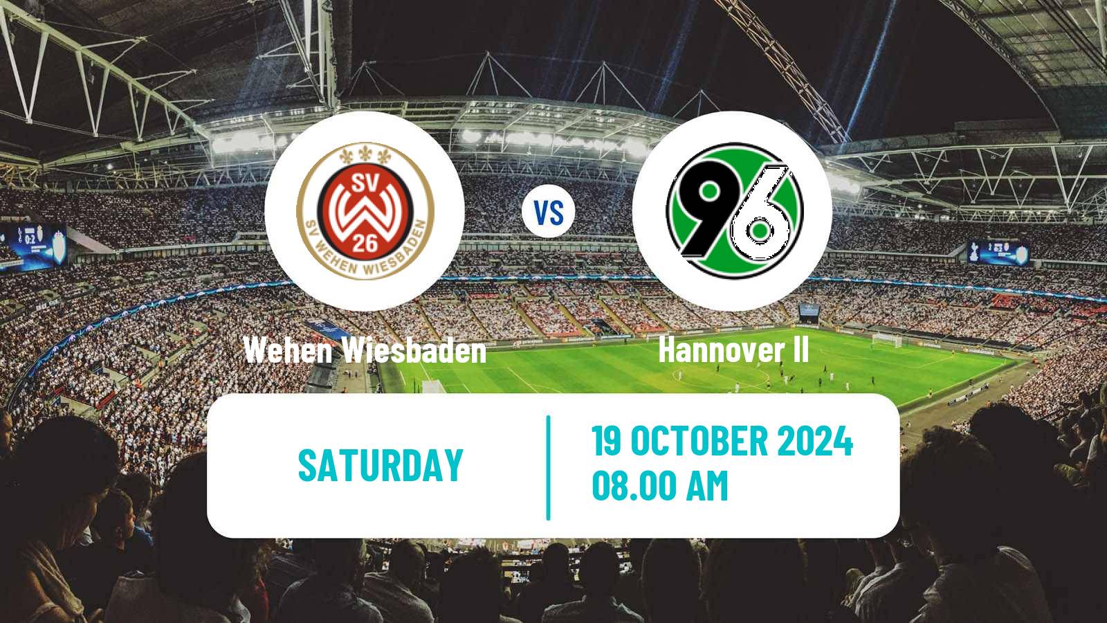 Soccer German 3 Bundesliga Wehen Wiesbaden - Hannover II