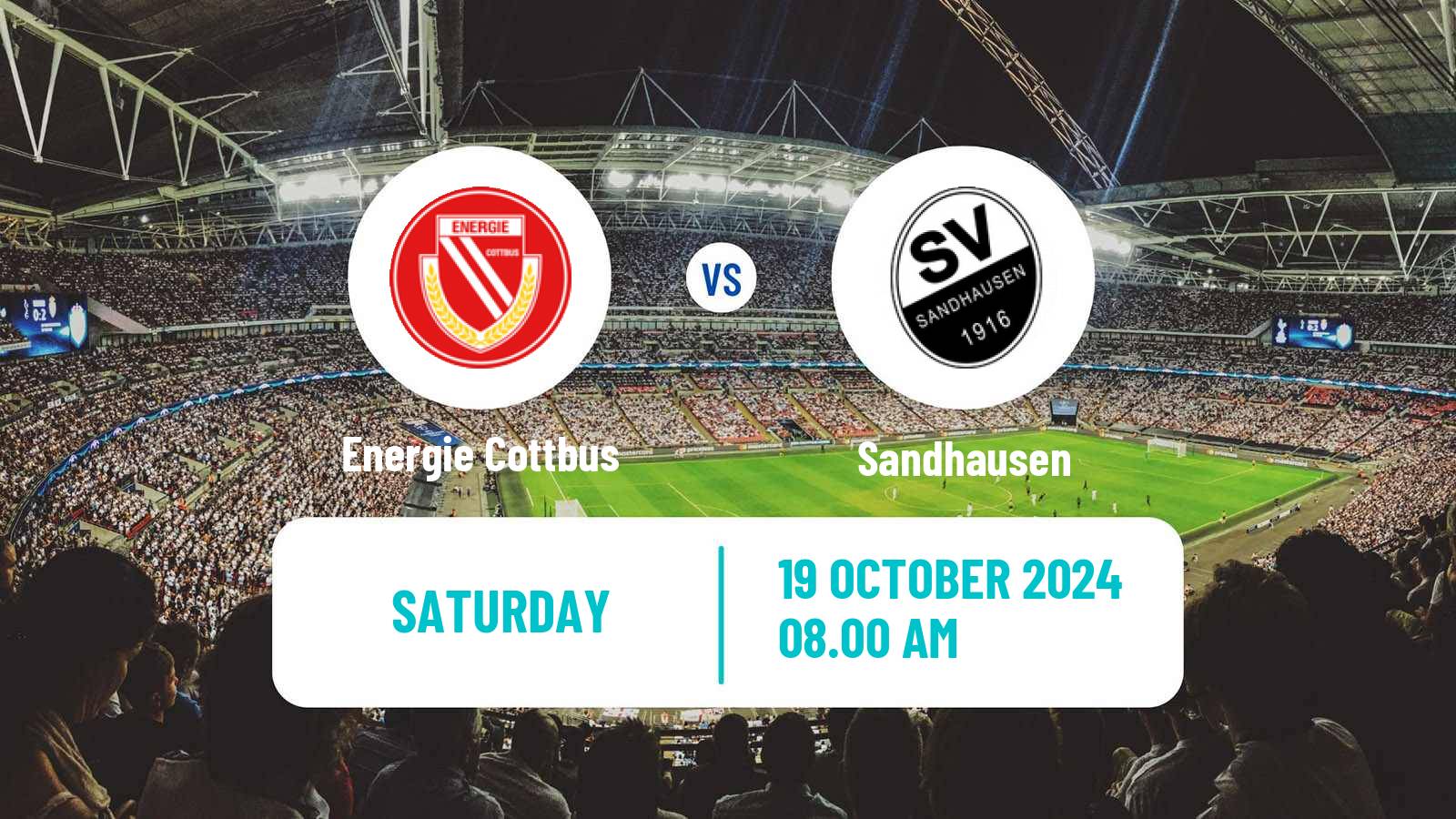 Soccer German 3 Bundesliga Energie Cottbus - Sandhausen