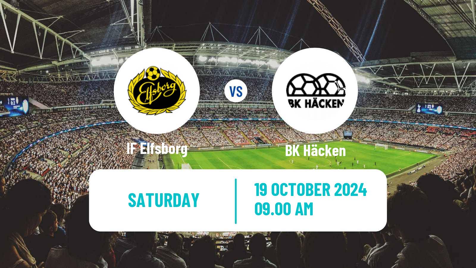 Soccer Swedish Allsvenskan Elfsborg - Häcken