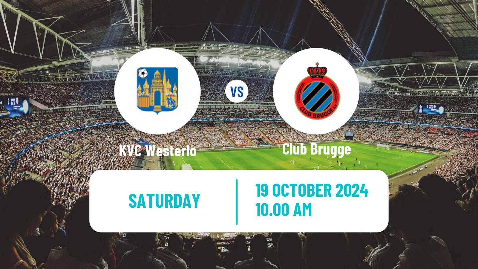 Soccer Belgian Jupiler Pro League Westerlo - Club Brugge