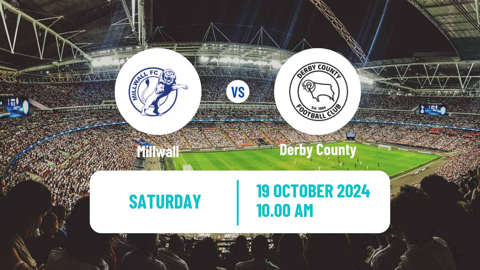 Soccer English League Championship Millwall - Derby County