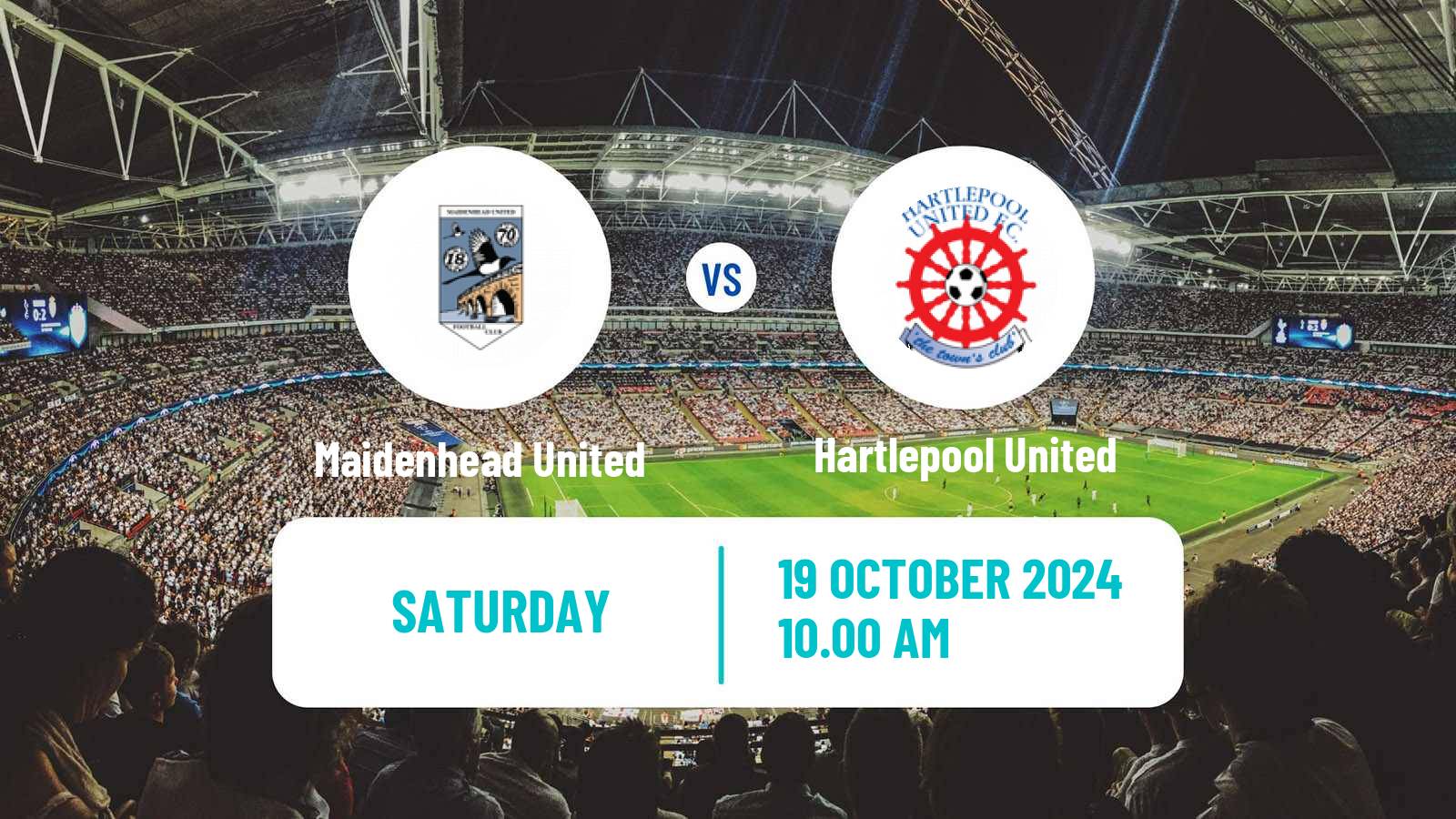 Soccer English National League Maidenhead United - Hartlepool United