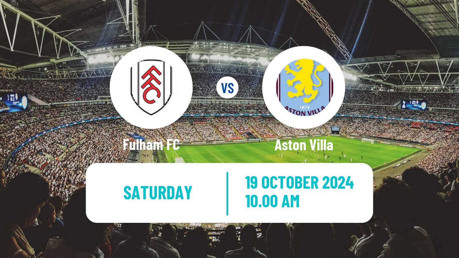 Soccer English Premier League Fulham - Aston Villa