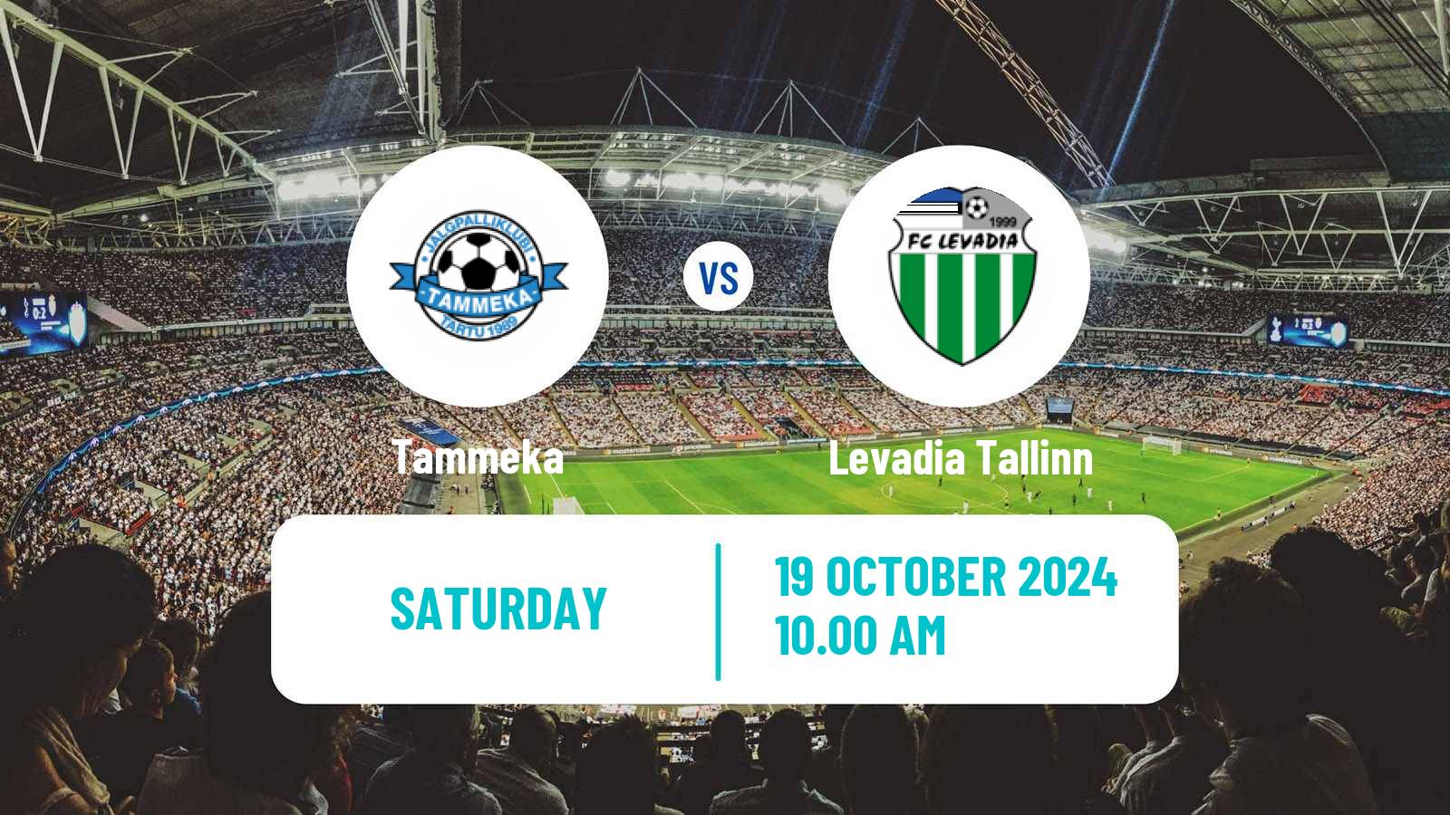 Soccer Estonian Meistriliiga Tammeka - Levadia Tallinn