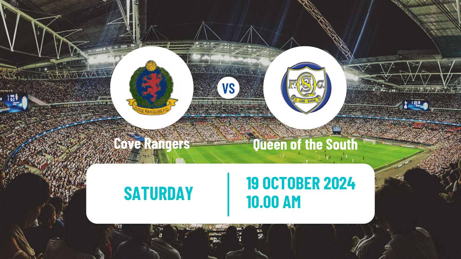 Soccer Scottish League One Cove Rangers - Queen of the South