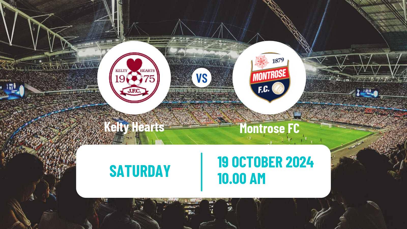 Soccer Scottish League One Kelty Hearts - Montrose