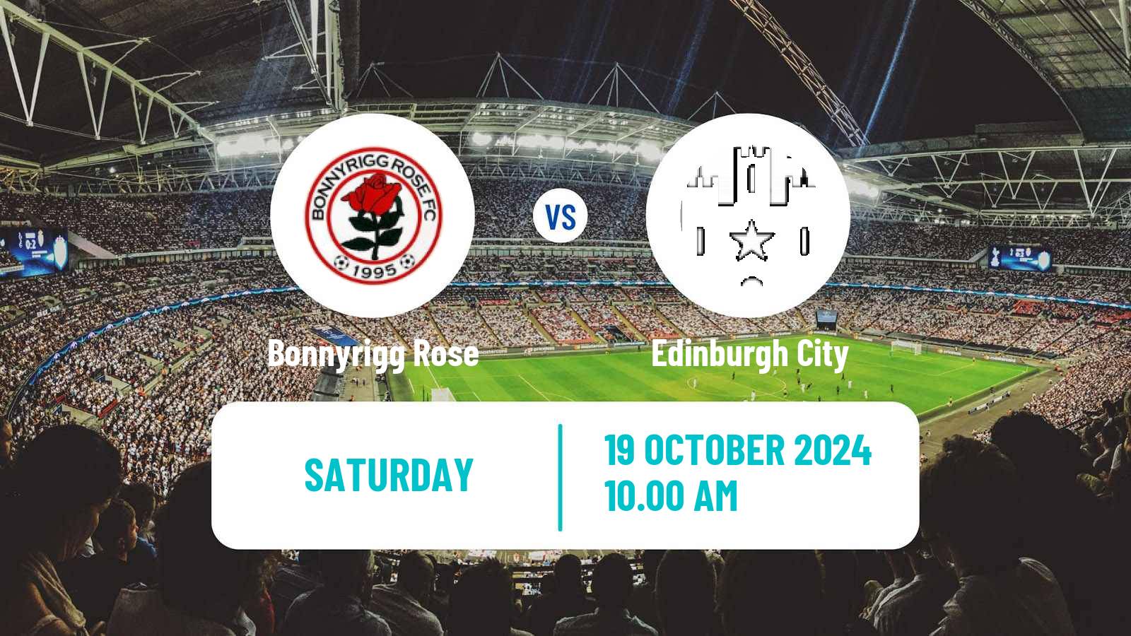 Soccer Scottish League Two Bonnyrigg Rose - Edinburgh City