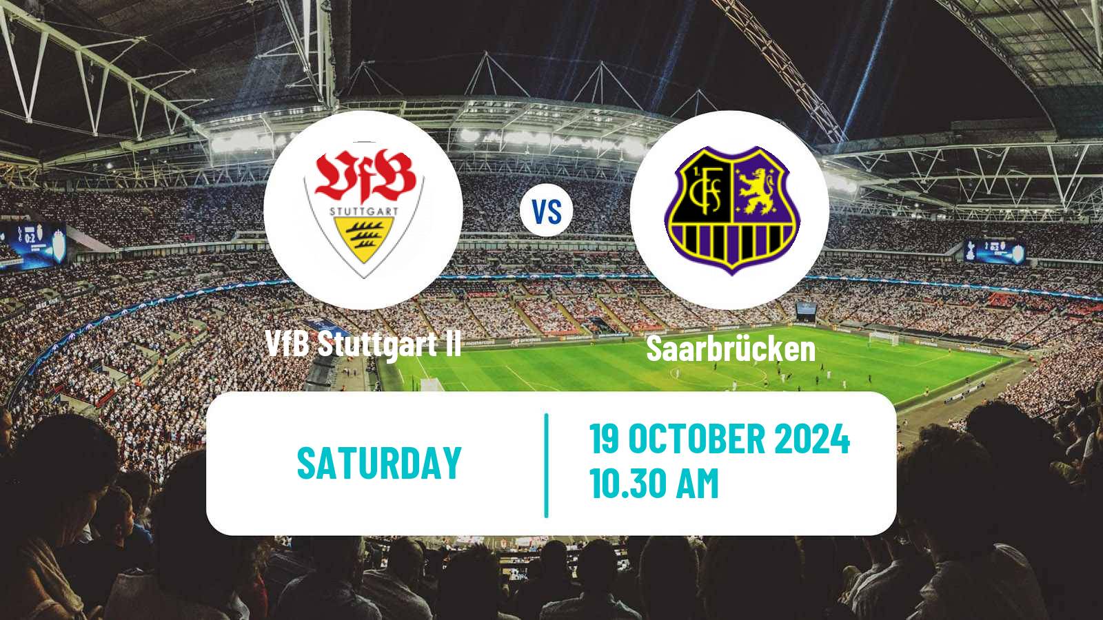 Soccer German 3 Bundesliga VfB Stuttgart II - Saarbrücken