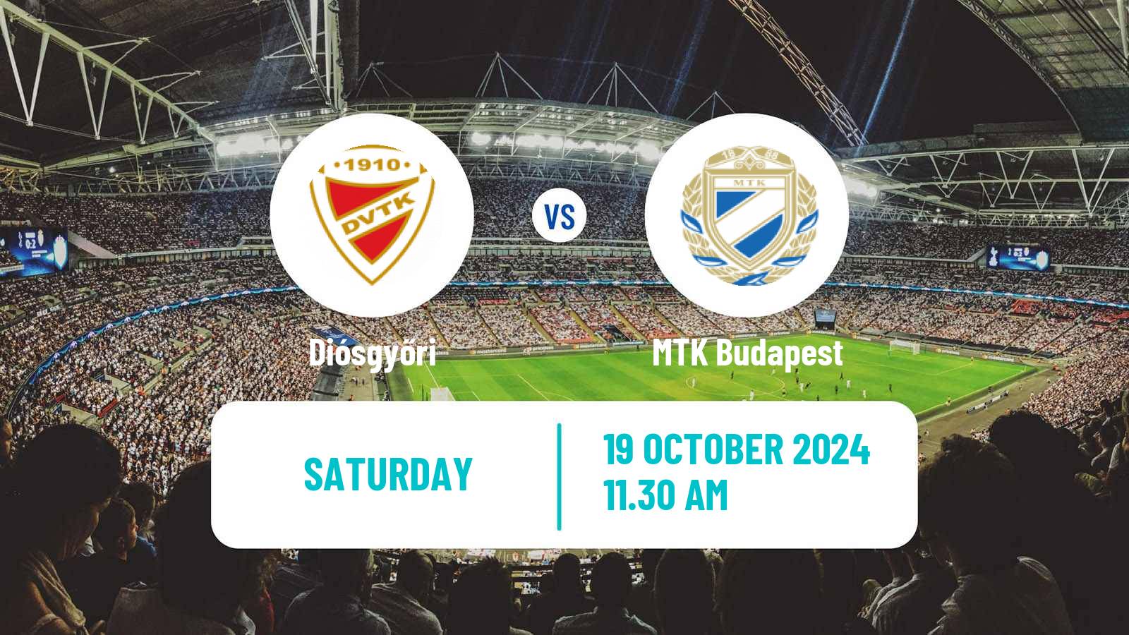 Soccer Hungarian NB I Diósgyőri - MTK Budapest