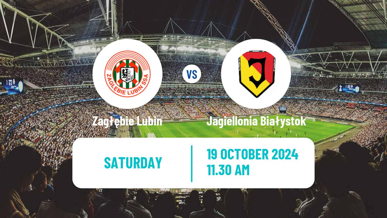 Soccer Polish Ekstraklasa Zagłębie Lubin - Jagiellonia Białystok