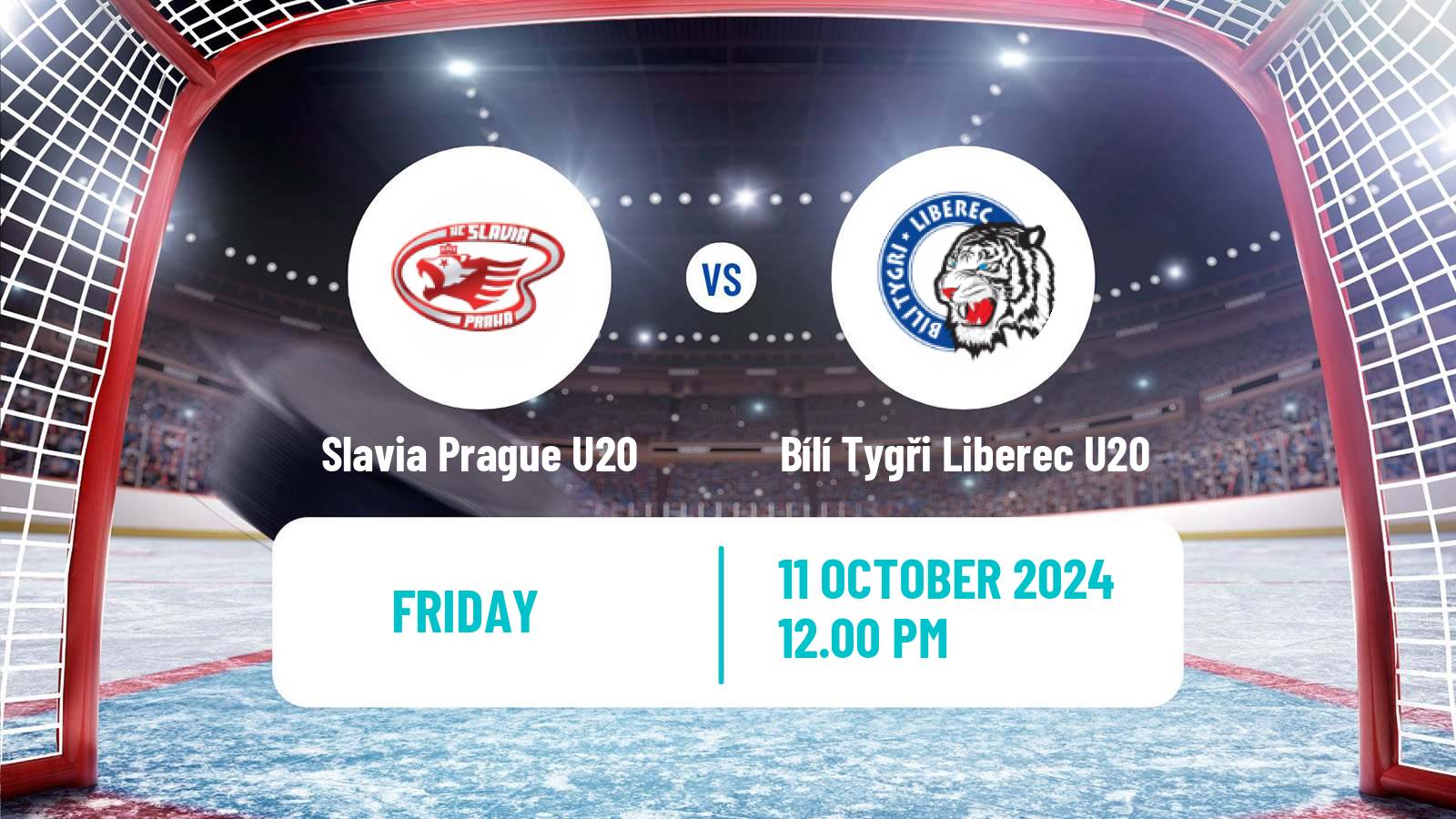 Hockey Czech ELJ Slavia Prague U20 - Bílí Tygři Liberec U20