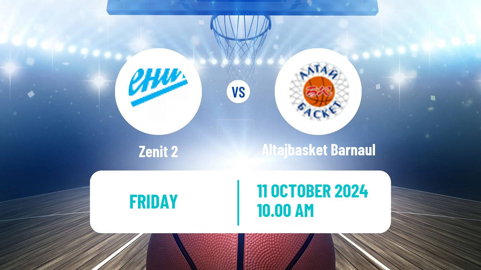 Basketball Russian Super League Basketball Zenit 2 - Altajbasket Barnaul