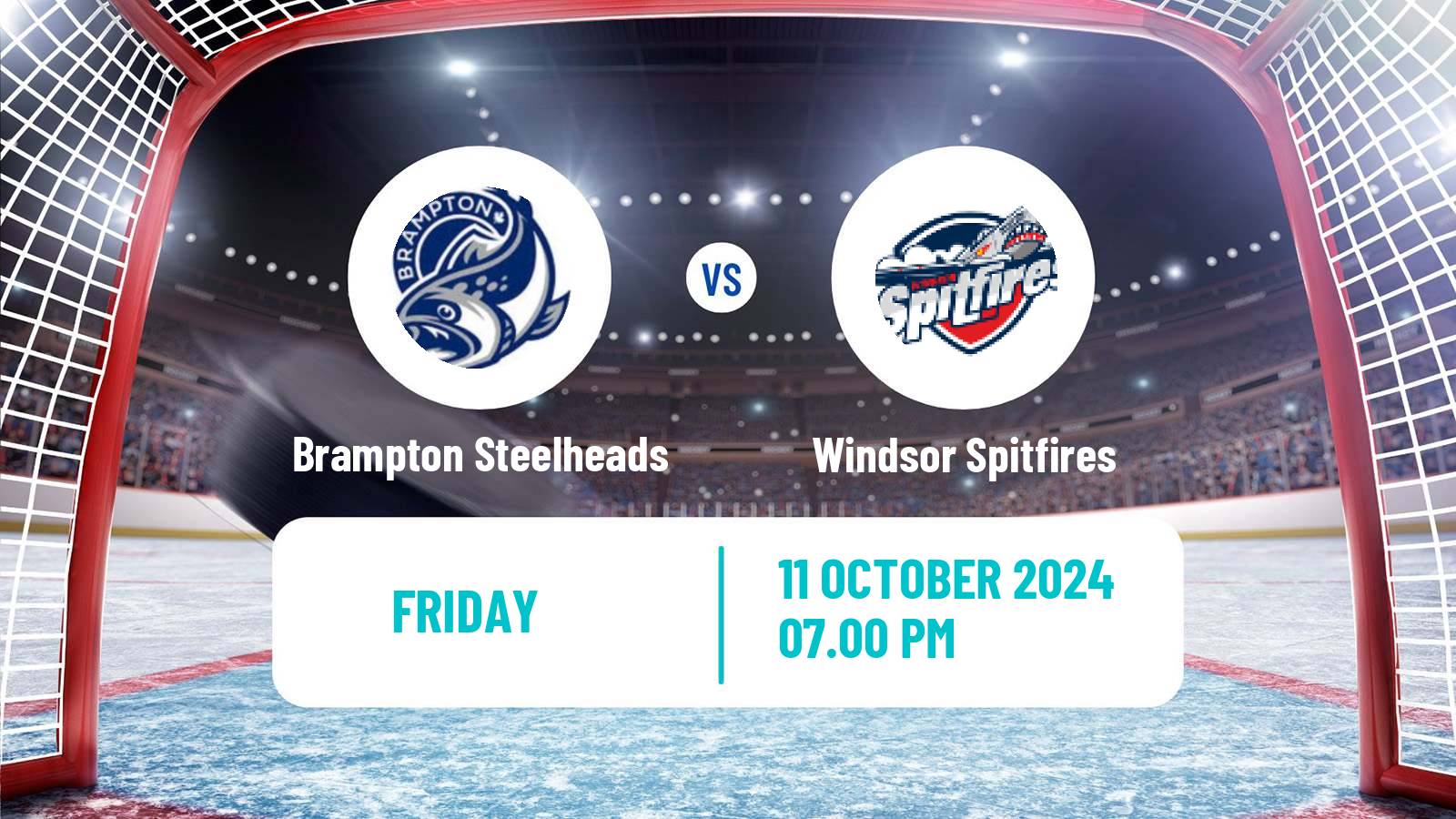 Hockey OHL Brampton Steelheads - Windsor Spitfires