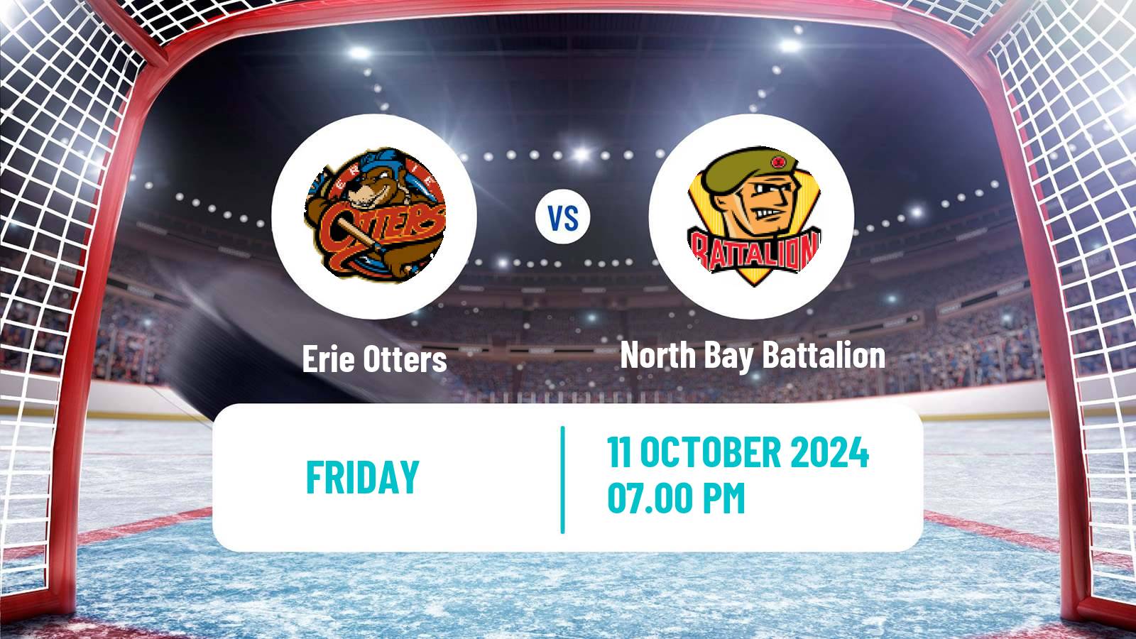 Hockey OHL Erie Otters - North Bay Battalion