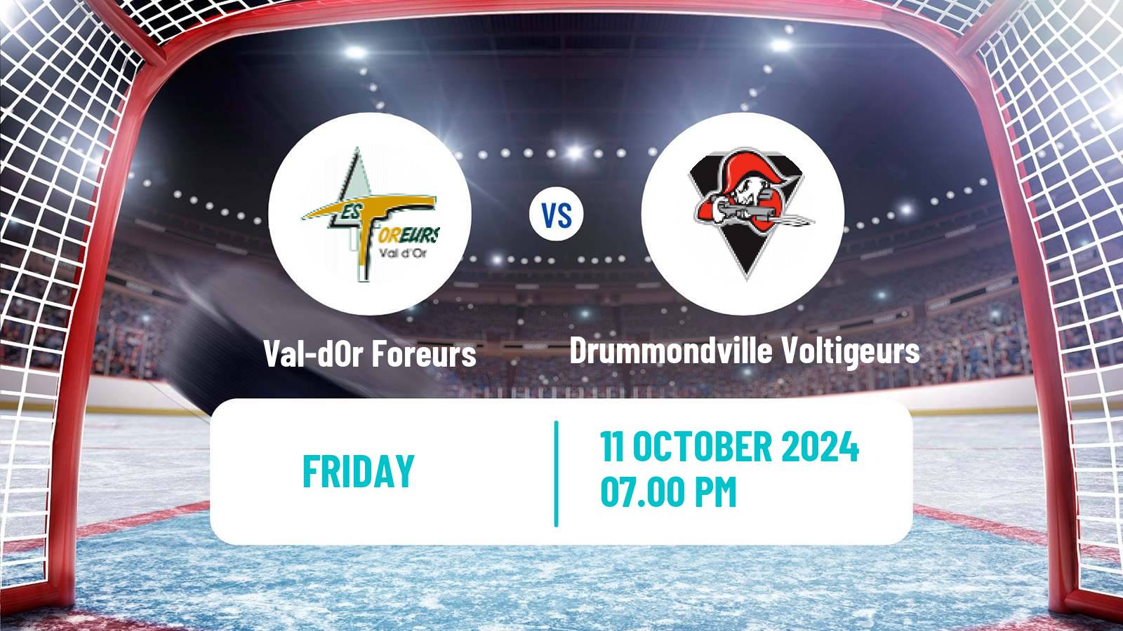 Hockey QMJHL Val-dOr Foreurs - Drummondville Voltigeurs