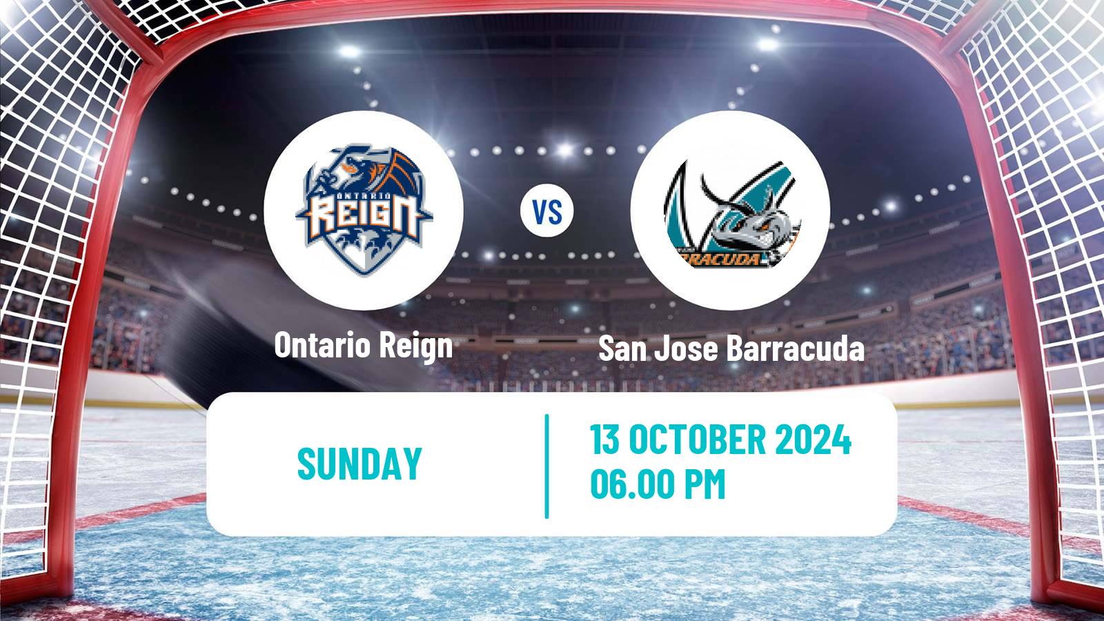 Hockey AHL Ontario Reign - San Jose Barracuda